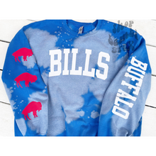 Bills Bleached Game Day T Shirt OR Sweatshirt