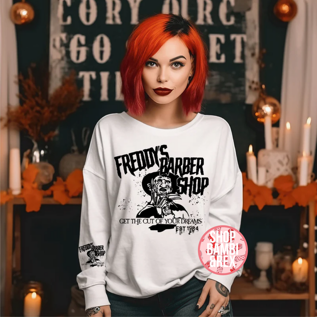 Freddy's Barber Shop T Shirt OR Sweatshirt