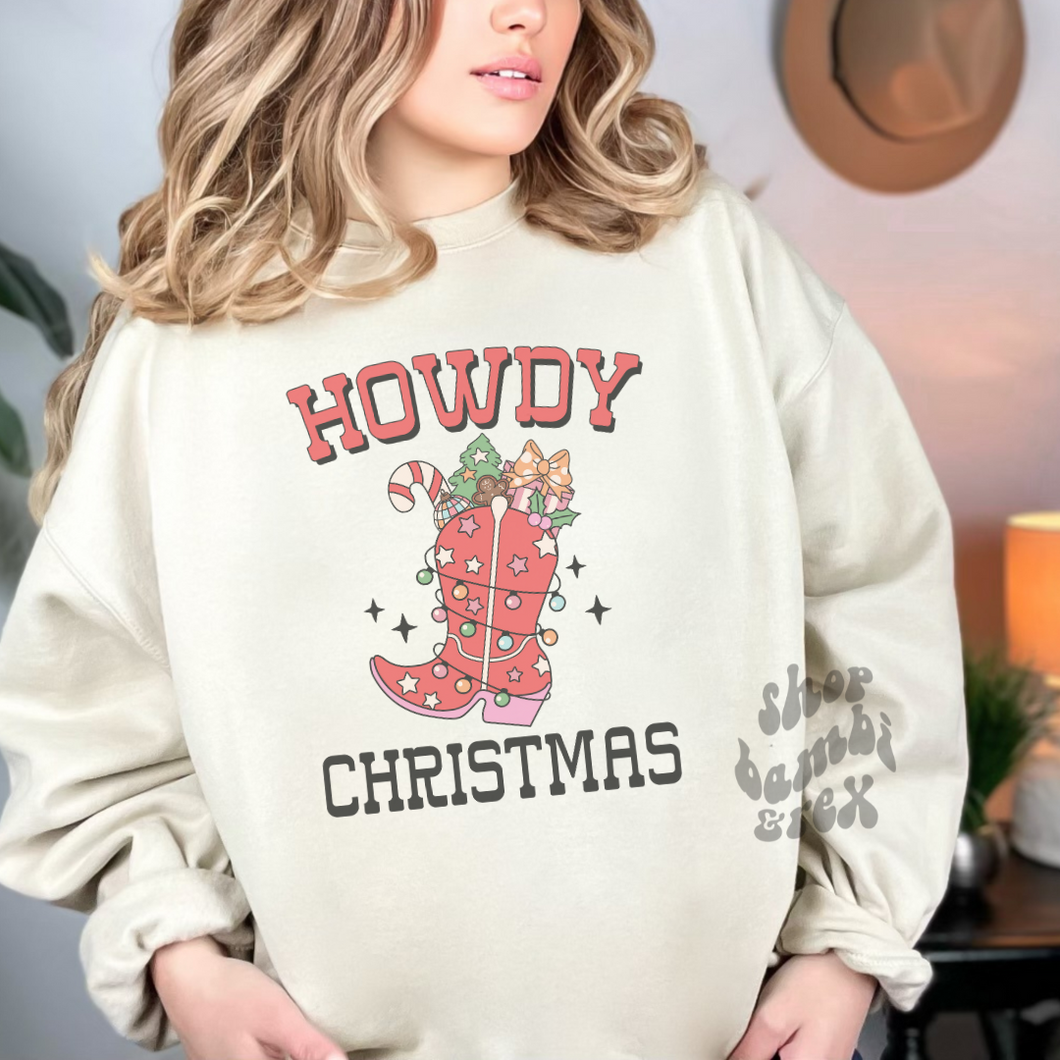 Howdy Christmas Tee OR Sweatshirt