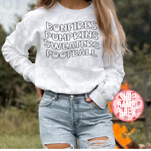 Bonfires Pumpkins Sweaters Football T Shirt OR Sweatshirt