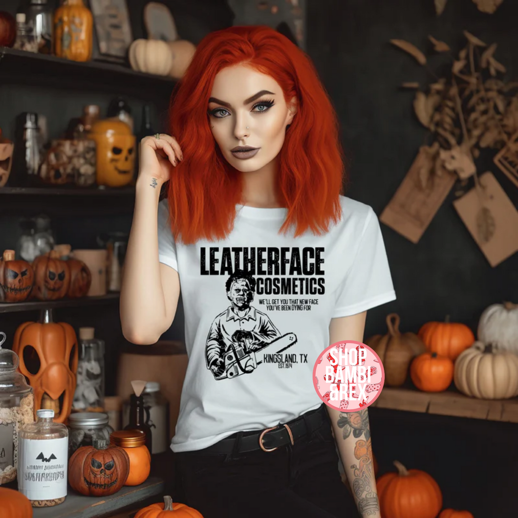 Leatherface Cosmetics T Shirt OR Sweatshirt