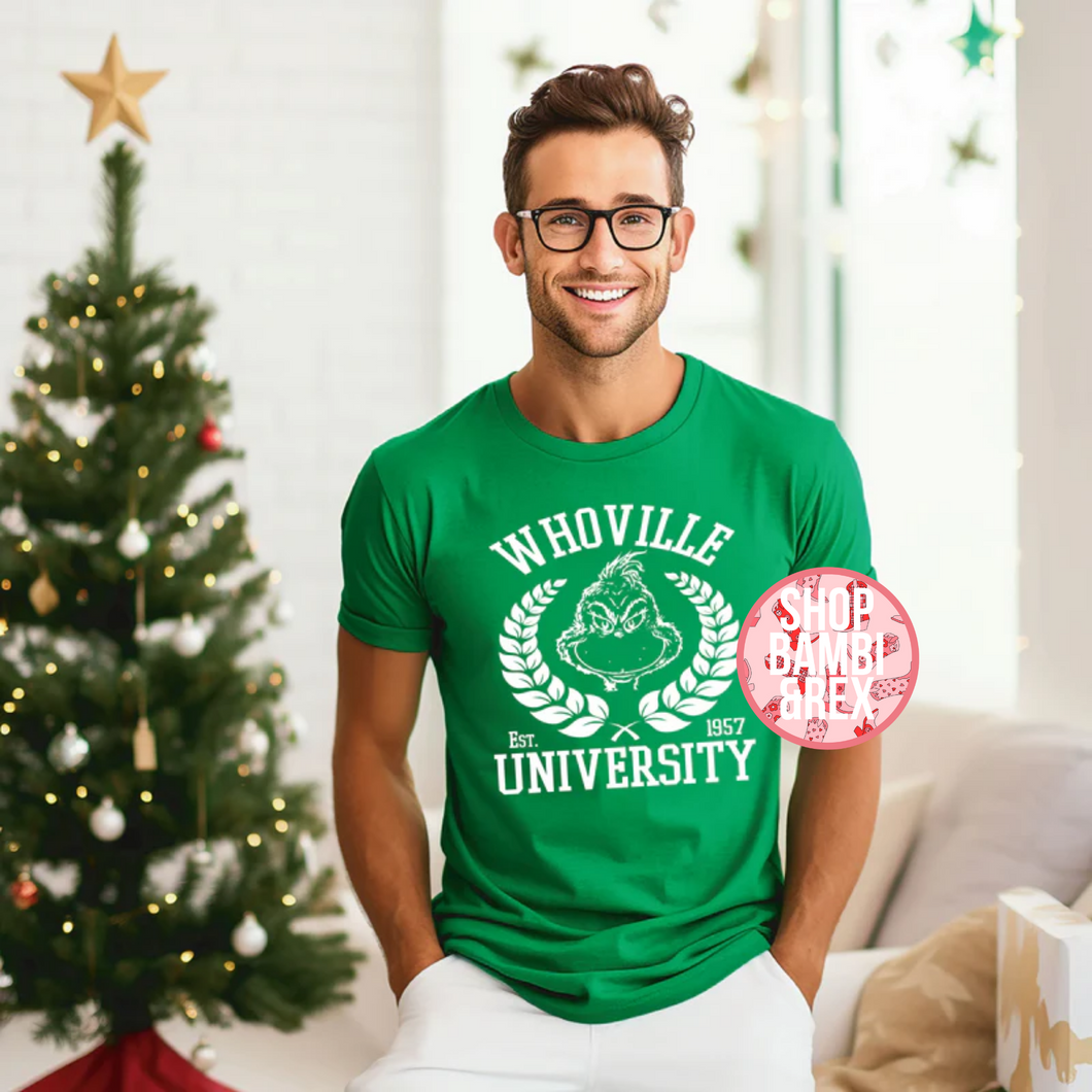 Whoville University T Shirt OR Sweatshirt