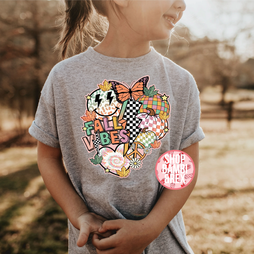 Fall Vibes Kids and Toddler T Shirt