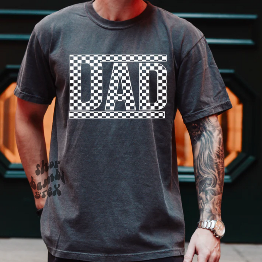 Dad Checkered T Shirt OR Sweatshirt