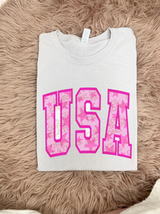 USA Pink Patriotic Tee OR Sweatshirt