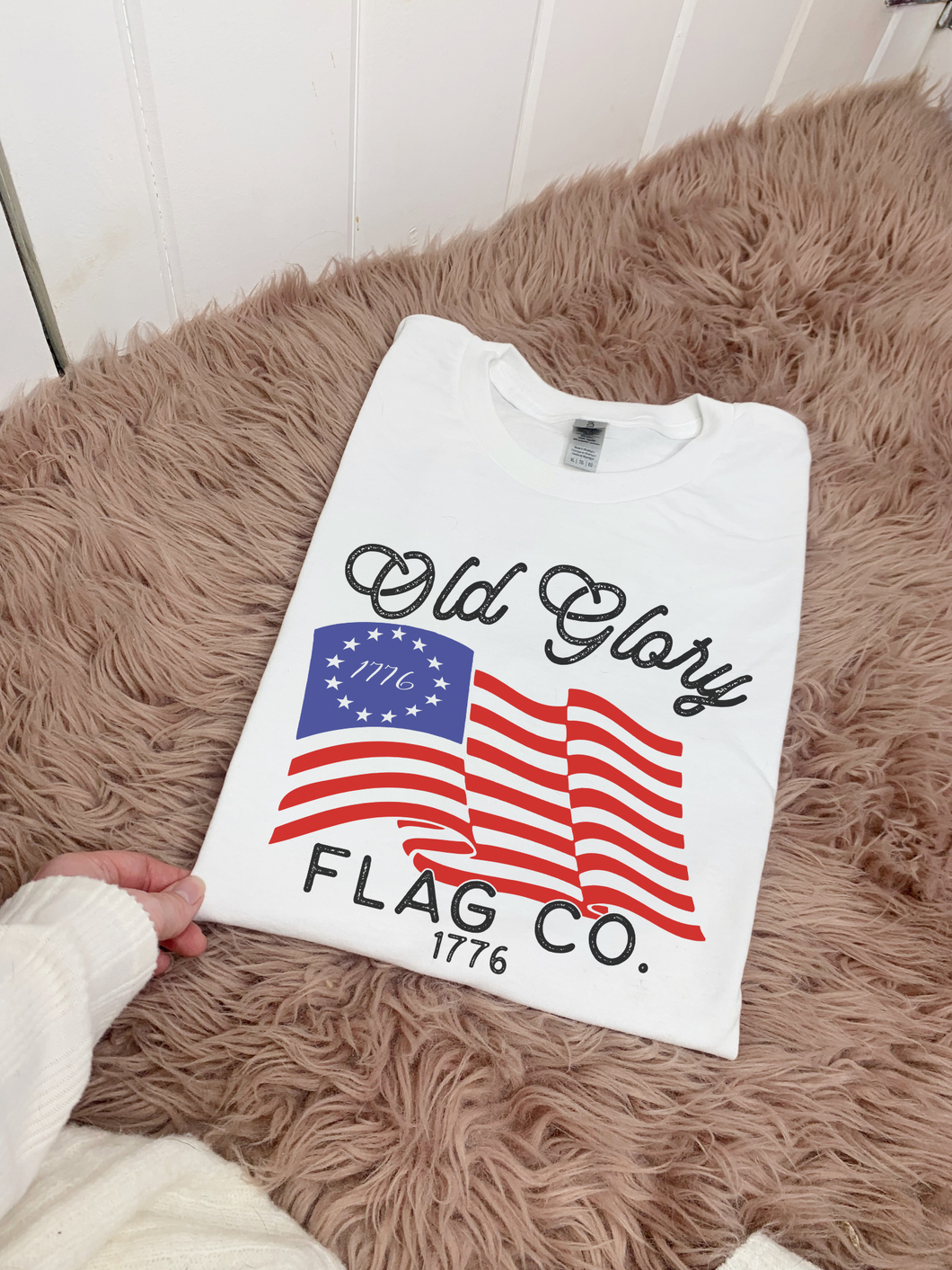 Old Glory Flag Co Patriotic Tee OR Sweatshirt