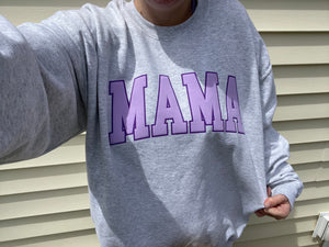 Purple Mama Puff Sweatshirt