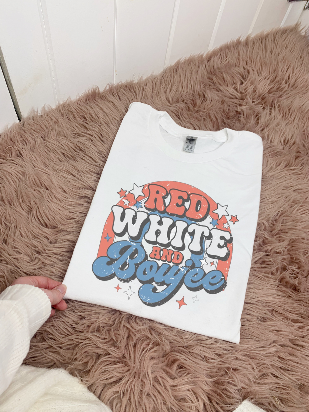 Red White & Boujee Patriotic Tee OR Sweatshirt
