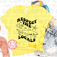 Respect the Locals Ocean T Shirt OR Sweatshirt