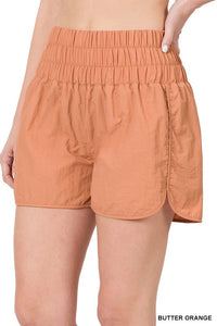 The Jade High Rise Shorts in Butter Orange