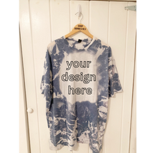 You Pick Design Bleached T Shirt Indigo 3XL