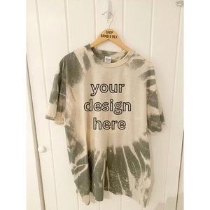 You Pick Design Bleached T Shirt Military Green 3XL