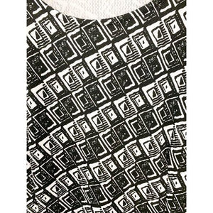 Stitch Fix 41Hawthorn Black Geometric Print Dress Size Medium