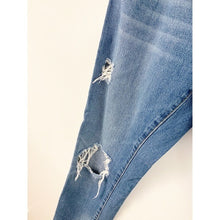 Zara Basic Denim Distressed High Rise Jeans Size 6