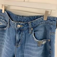 Zara Basic Denim Distressed High Rise Jeans Size 6