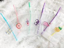 Reusable Drink Pouch With Straw