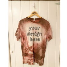 You Pick Design Bleached T Shirt Brown Large