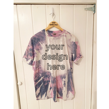 You Pick Design Bleached T Shirt Indigo Large