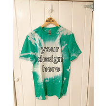You Pick Design Bleached T Shirt Irish Green Large