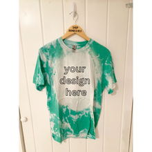 You Pick Design Bleached T Shirt Irish Green Medium