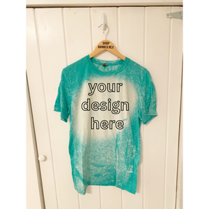 You Pick Design Bleached T Shirt Seafoam Medium