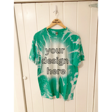 You Pick Design Bleached T Shirt Irish Green Extra Large